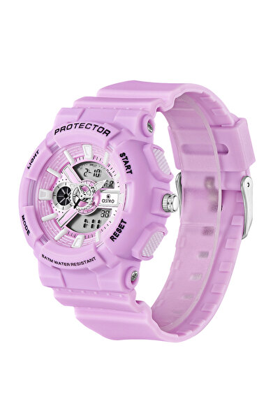 Astro Kids Analog-Digital Light Purple Dial Watch - A23818-PPVV