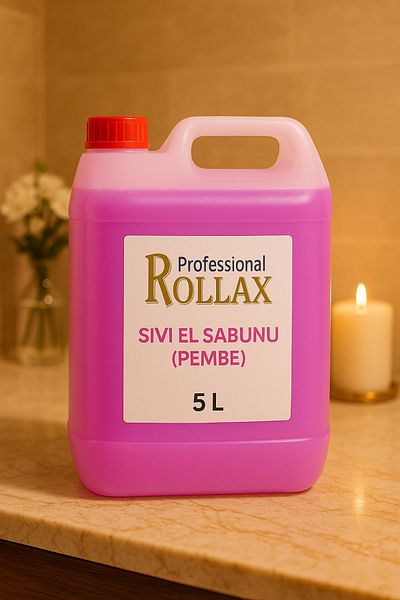 Spumy Rollax 5 Liter Pink Liquid Hand Soap – Perfumed, Softening Effect, Skin-Friendly Cleansing Soap