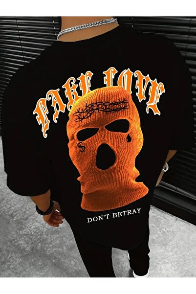 LAND MODA Ανδρικό γραφικό μπλουζάκι Summer Street Style - Έντονη εκτύπωση "Fa...