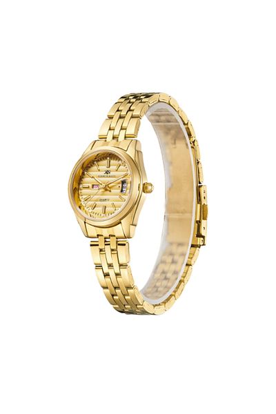 Kenneth Scott Women's Analog Champagne Dial Watch - K23554-GBGC