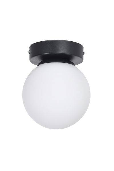 Modavize Çaça Modern Living Room - Black Ceiling with White Glass - Glop Plofonyer Chandelier