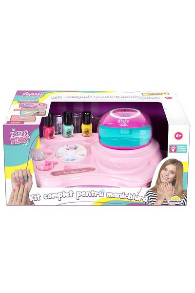 PopŞeker Nail Art Studio Lighted Manicure Set: Create Sparkle on Your Nails, Bring Your Personal Style to Life!