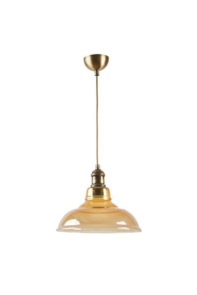 Modavize Modern Living Room Chandelier - Honey Glass Single Chandelier for Kitchen and Bedroom