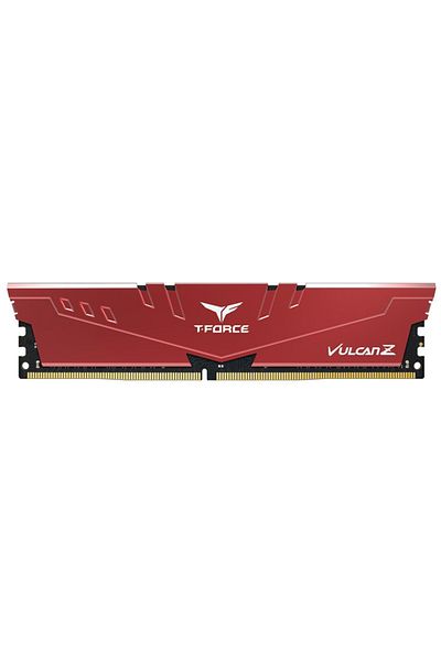 TEAM T-Force Vulcan Z Red 8Gb 1X8Gb 3200Mhz Cl16 Ddr4 Gaming Ram (Tlzrd48G3200Hc16F01)
