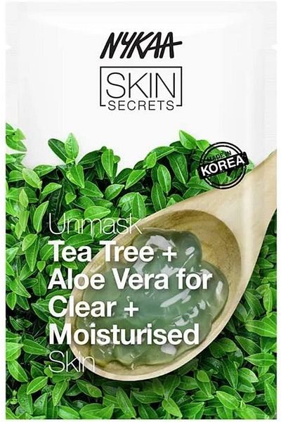 nykaa Skin Secrets Tea Tree + Aloe Vera Sheet Mask