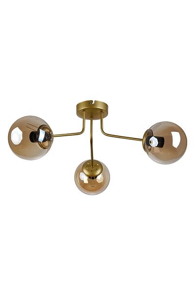 Modavize Flora 3-Piece Chandelier - Modern Design, Antique Color, Honey Glass Living Room and Kitchen Bedroom