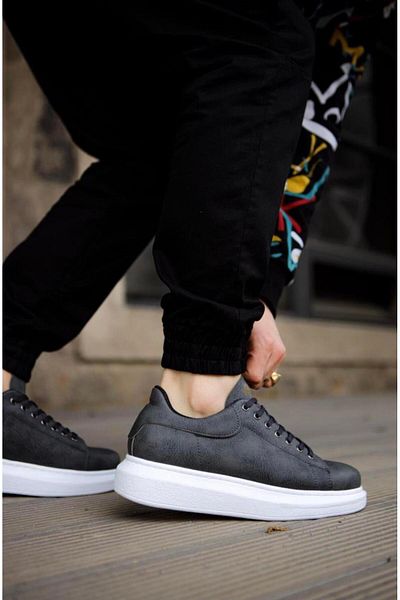 Byshoes Knack High Sole Casual Shoes 044 Gray