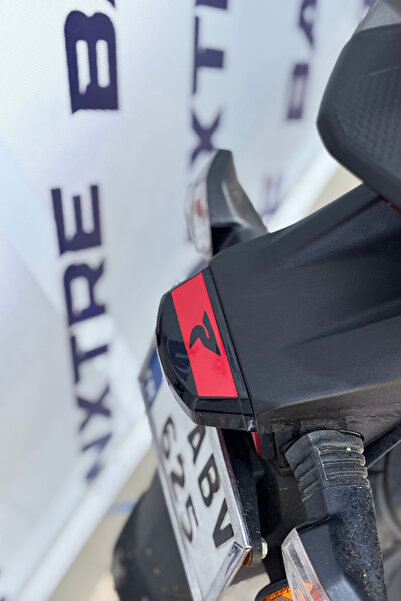 Banxtre R Logo Red Sticker for Tvs Raider Stop over Track (1 Pc)