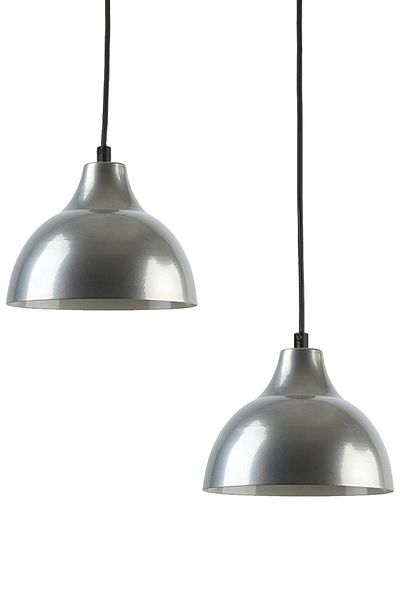 Modavize Kinder Living Room - Kitchen Cafe - Black and Gray 2-Piece Chandelier
