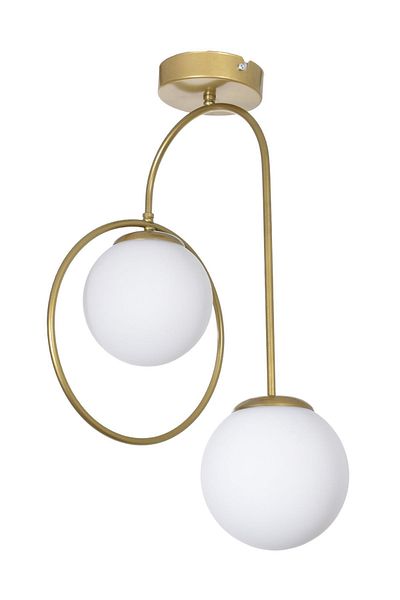 Modavize Bali Modern Living Room - 2-Piece Chandelier White Glass - Hall Antique Color - Kitchen and Bedroom