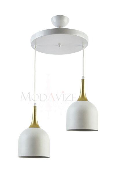 Modavize Reına Modern Salon - Mutfak - Cafe Tasarım Metal Başlık Tekli Ikili ...