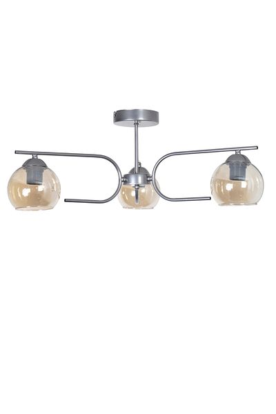 Modavize Aloha Modern Design Living Room Bedroom Kitchen Gray Color Honey Glass 3-Piece Chandelier