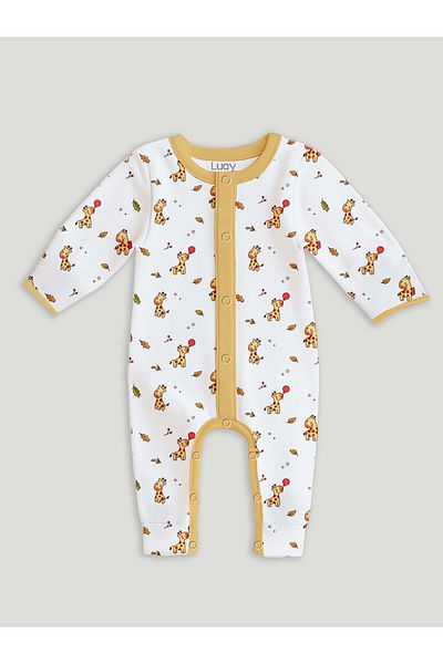 luay 100% Cotton Full Sleeves Printed Baby Romper,bodysuit For Baby Girls & Baby Boy 9-12 M 3pcs Set