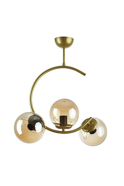Modavize Julia Special Design - Gold Antique Colored 3-Piece Chandelier Set - for Kitchen and Bedroom