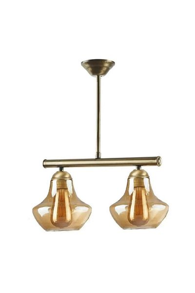 Modavize Rustic Living Room - Retro Honey Glass Antique Double Chandelier - Kitchen and Bedroom Set