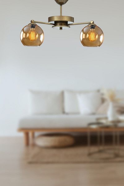 Modavize Topaç Modern Living Room - 2-Piece Chandelier - Kitchen and Bedroom Antique Body Balcam
