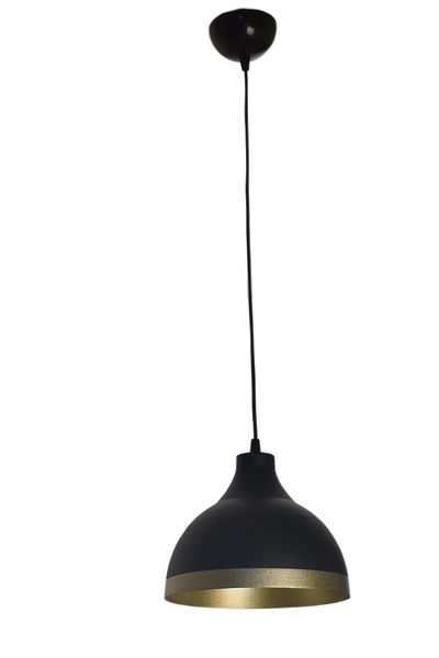 Modavize Ada Modern Kitchen Cafe - Black Metal Pendant Lamp Chandelier, Gold Stripe and Colorful Single (Diameter 20cm)