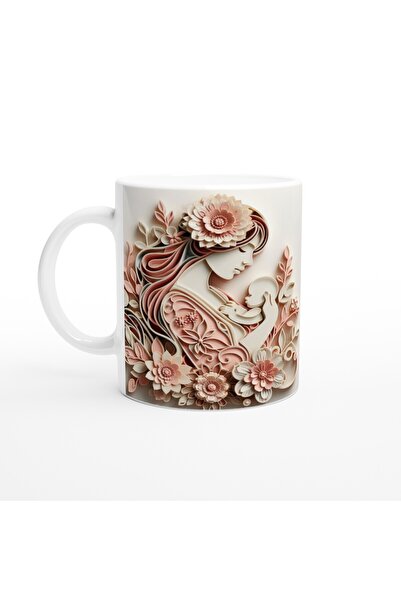 MESCHAIN كوب رائع لعيد الأم مع شخصيات الأم والطفل