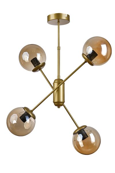 Modavize Fiona Modern Design - Set of 4 Antique Colored Honey Glass Beds