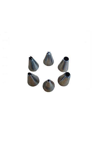 OEM Set pentru decorat prajituri, 8 piese, pos cu adaptor si 6 duiuri