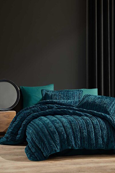 Elart Velvet Comfort Set Uyku Seti Çift Kişilik Kadife 3 Parça (230x220 cm) Z...