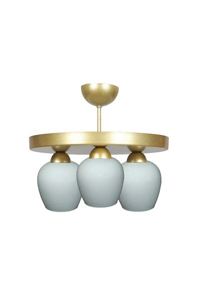 Modavize Modern Gold 3-Piece Chandelier - Living Room - Kitchen - Bedroom