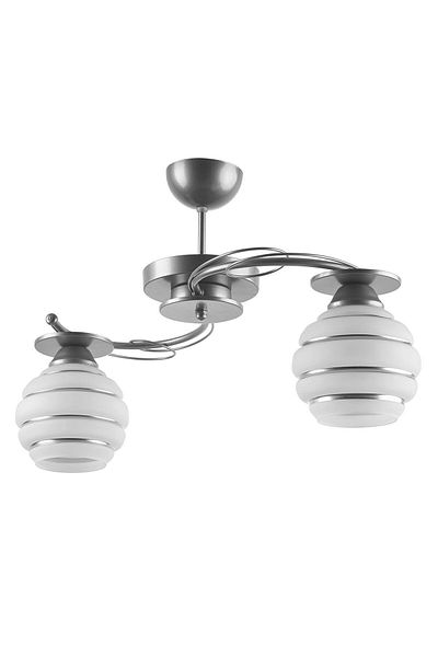 Modavize Goldina Modern Living Room - Gray Glittered Cam Plofonyer Chandelier - For Kitchen and Bedroom