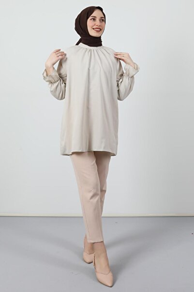 GİYZAMİLA Cămașă prințesă Koton bej