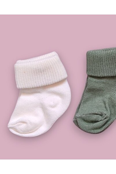 MINNOOSH BABY Organik Pamuk Unisex 3'lü Kutulu Premium Yeni Doğan Bebek Çorabı