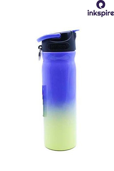 inkspire Quality Stainless Steel Color Transition Flask 500 ml Water Leak Proof Steel Water Bottle with Straw Does Not Create Odor