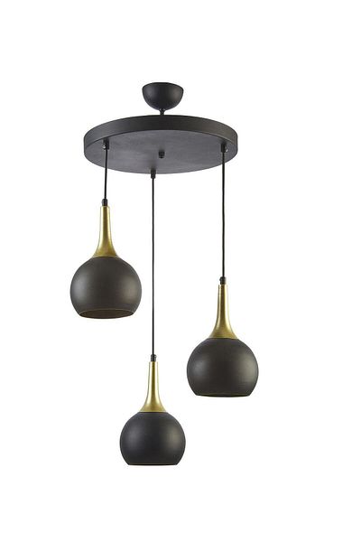 Modavize Bella Modern Living Room - Kitchen Cafe Metal Plated Pendant Lamp Chandelier
