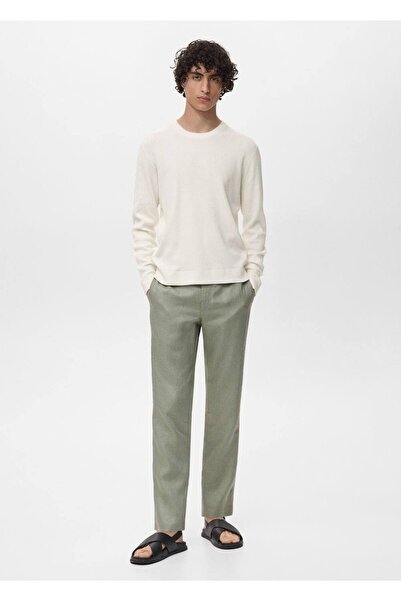 MANGO Man İnce triko ribana pamuklu kazak