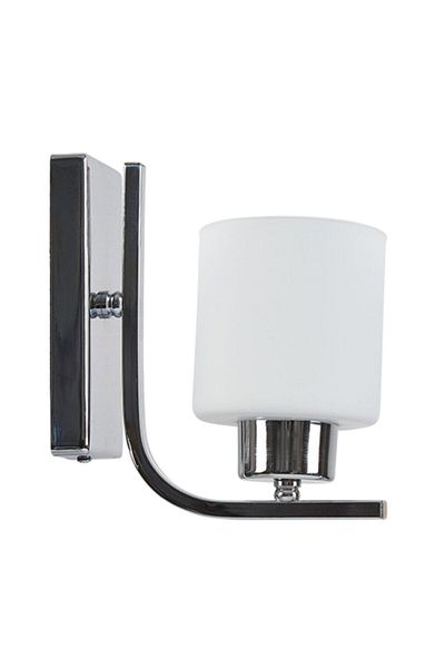 Modavize Esila Living Room - Kitchen - Cafe Chrome Modern Glass Sconce