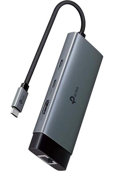 TP-LINK UH6120C USB C Hub PD100W, 4K 60Hz HDMI, 1× USB C 5Gbps, 2× USB A 5Gbps, Gigabit Ethernet