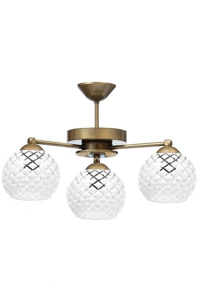 Modavize Retro Living Room Kitchen Bedroom - Rustic Antique Triple Chandelier