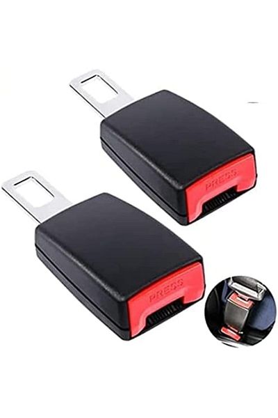 Generic Lakobos Car Seat Belt Extender Clip, Metal Universal Buckle Adjuster, Safety Cover, Black 1PC
