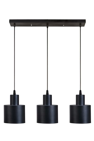 Modavize Modern Teddy Cafe Kitchen Living Room 3-Piece Metal Row Pendant Lamp Chandelier Set