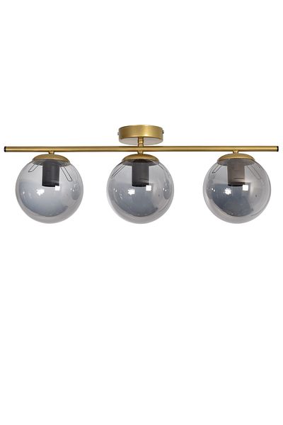 Modavize Nika Modern Living Room - 3-Piece Smoked Glass Chandelier - Kitchen and Bedroom Antique