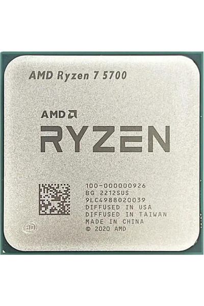 Amd Ryzen 7 5700 20Mb 8-Core Vga No Am4 65W Without Box+Fanless