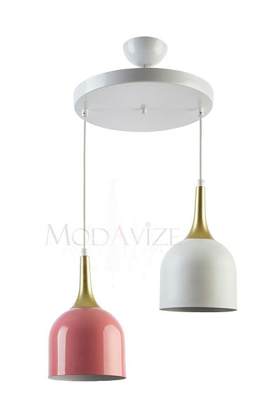 Modavize Reina Modern Living Room - Cafe Design Metal Headboard - Single and Double Row Chandelier