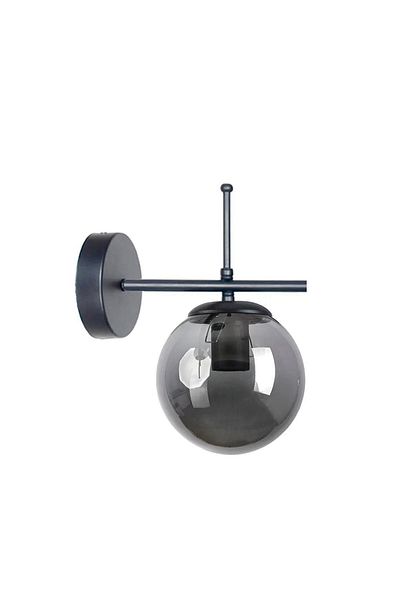 Modavize Feris Special Living Room - Kitchen - Cafe Design Black Body Glass Wall Sconce