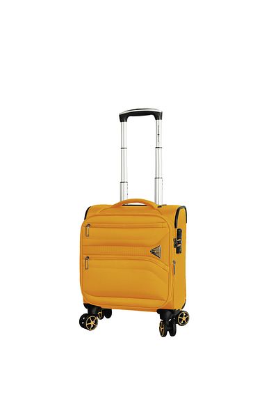 Snowball Cabin trolley expandable SW21504, 44x34x20 cm, nylon jacquard, mustard yellow