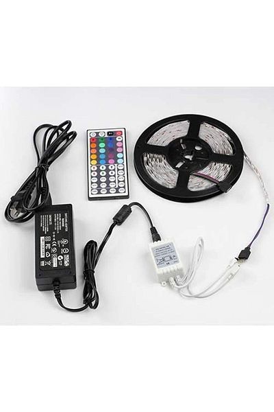 Other LED Strip Multicolor with Remote Control and 5050 Power Adapter - 5 meters