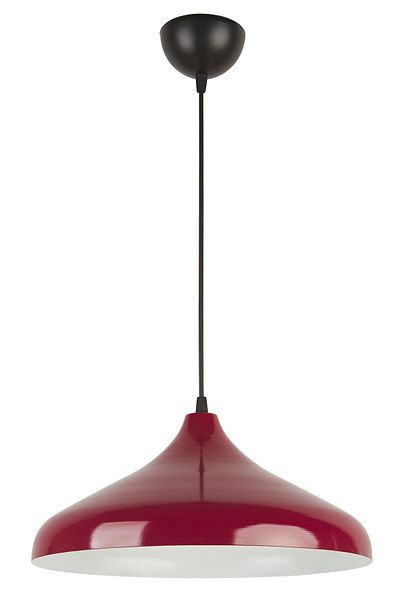Modavize Nil Special Design - Modern Decorative Claret Red Pendant Lamp, White Single Chandelier Inside