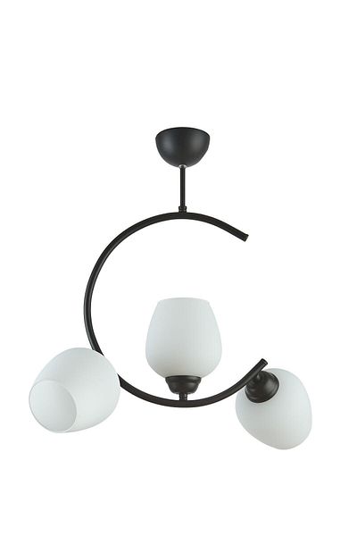 Modavize Mosso Special Design Living Room - White and Black 3-Piece Chandelier Set for Kitchen and Bedroom 110 Glass