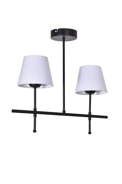 Modavize Modern Design Czechia - Black and White 2-Piece Chandelier for Living Room, Kitchen, Bedroom