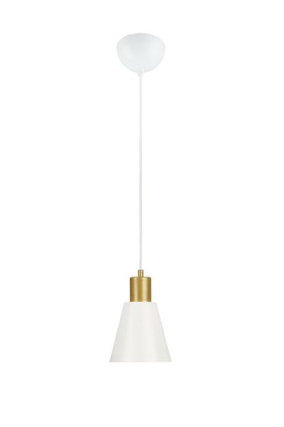 Modavize Modern Design White Gold Detailed Cafe Kitchen Living Room Chandelier - Single Pendant Lamp