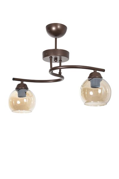 Modavize Fuji Modern Decorative 2-Piece Chandelier - Color Glass Living Room and Bedroom Set