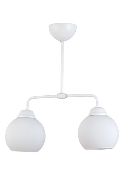 Modavize Star Modern White Design - Glass Living Room and Kitchen Bedroom 2-Piece Chandelier