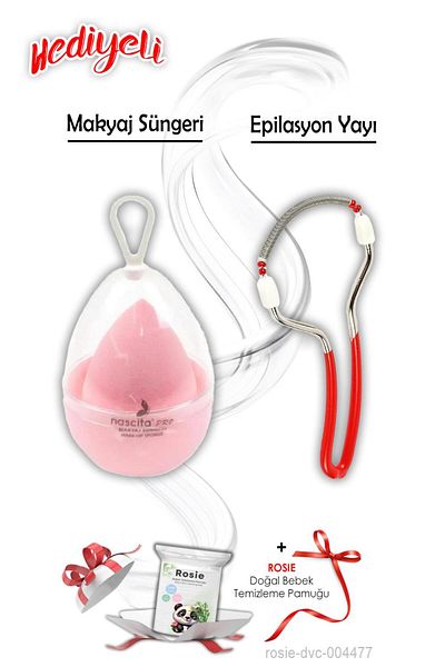 Tarko Epilation Spring and Makeup Sponge Pink Rosie Gift
